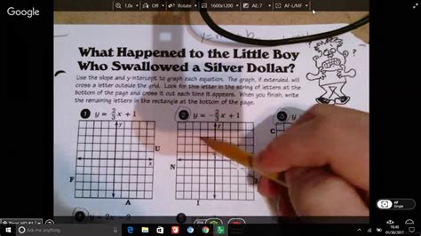 write the remaining letters in the rectangle at Che Of the HI FRAN U L. . What happened to the little boy who swallowed a silver dollar